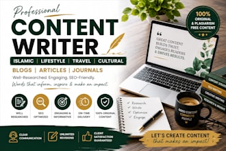 write SEO blog articles on islamic, lifestyle, travel, and culture