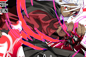 draw anime light novel cover webtoon manga manhwa graphic novel book cover art