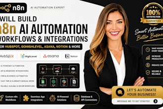 build n8n ai automation workflows integrations for hubspot ghl asana notion