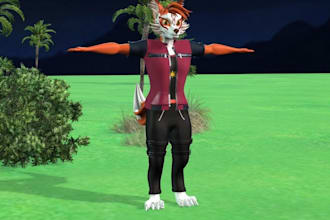 create vrchat avatar 3d avatar, nsfw avatar, furry avatar, vr character 3d model