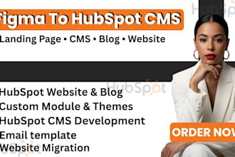 develop hubspot website, hubspot landing page, figma to hubspot cms