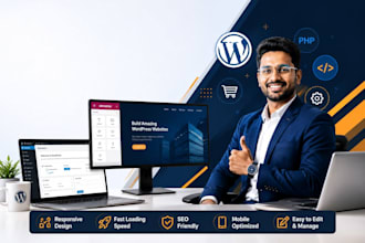 design a professional wordpress website with elementor