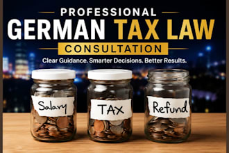 provide professional german tax law consultation and legal advice