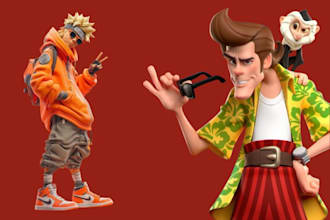 create character, cute, animal, concept art and character design for comics