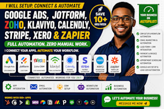 google ads jotform zoho klaviyo calendly stripe xero zapier automation