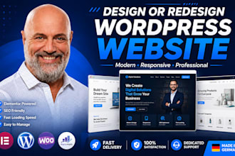 build wordpress website, design and redesign wordpress business or blog website