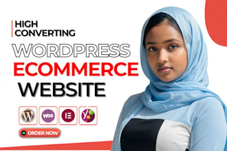 build wordpress, design and develop ecommerce by elementor builder