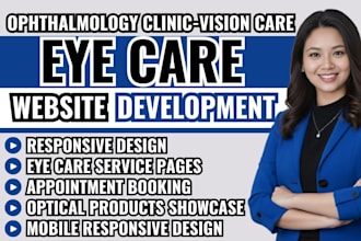 eye care website, optometry website, ophthalmology clinic website, eye clinic