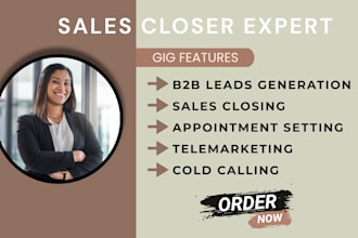 sales agent b2b sales person sales rep high ticket sales closer telemarketing