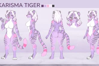 furry ref sheet fursona reference sheet anthro character nsfw furry art