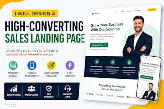 design a high converting sales landing page