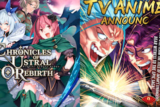 draw anime light novel cover webnovel cover manga comic cover and graphic novel