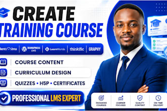 create training course on talentlms, wordpress lms, learnworld, thinkific,graphy