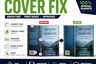 professionally fix rejected ingramspark book covers