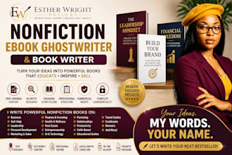 your nonfiction ebook ghostwriter and book writer