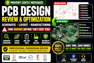 review your pcb schematic and layout to prevent costly manufacturing errors