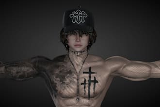 create and edit vrchat avatar, furry avatar, anime vrc avatar, 3d nsfw model
