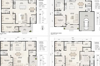 2d architectural floor plan auto cad city permit technical drawing