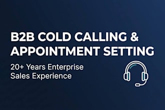 cold call and book qualified b2b sales appointments for you