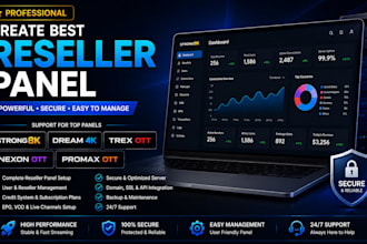 create best reseller panel, strong8k, dream 4k, trex ott, nexon ott, promax ott