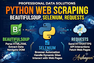 do python web scraping data extraction and web automation