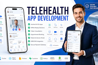 develop telehealth telemedicine medical app for android IOS