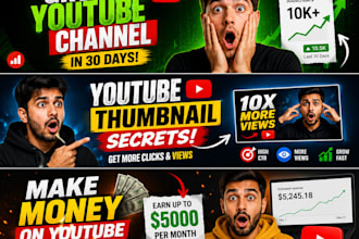 design professional youtube thumbnails