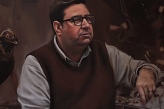 create a custom digital portrait in realistic oil painting