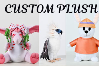 create handmade soft custom plush toy stuffed animals crochet kawaii plushie
