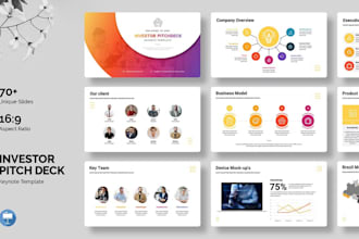 design startup investor pitch deck redesign powerpoint presentation google slide