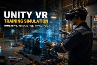 develop unity VR training simulation for meta quest, PC, unity game developer