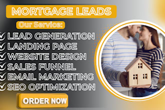 mortgage leads logo lead generation facebook ads sales funnel mortgage leads