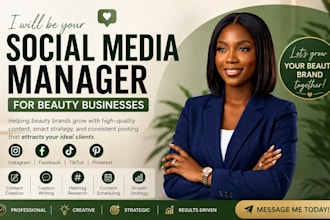 be social media manager content creator for wellness,spas and beauty skincare