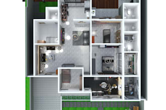 create interior design and rendering for house and office