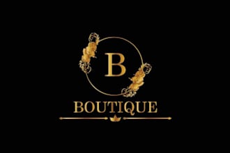 design glitter feminine beauty salon, eyelashes, hair, nails and boutique logo