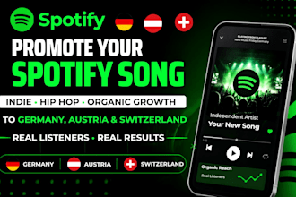 promote spotify song indie hip hop organically to german austria swiss listeners