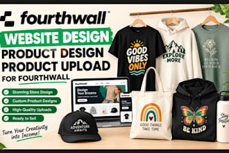 design fourth wall website setup fourthwall store setup fourthwall pod merch