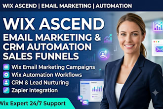 setup wix ascend email marketing wix automation and wix crm sales funnel