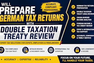 prepare german tax returns with double taxation treaty review