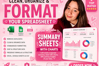 clean messy excel and google sheets data