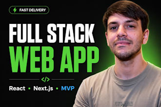 develop a full stack web app mvp for your startup idea