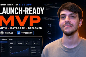 develop a full stack web app mvp for your startup idea