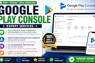 provid old play console,verified organization google developer account,playstore