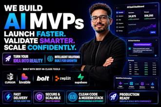 build ai mvps using cursor, lovable, bolt, replit, supabase