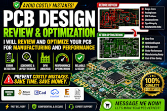 review and optimize your pcb design for manufacturing and performance