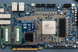 design intel fpga pcb with ddr, pcle and ethernet