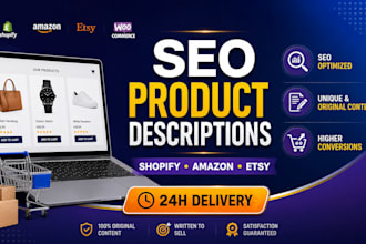 write SEO product description for shopify amazon and etsy and woocommerce