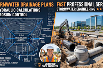 create civil engineer stormwater plan hydraulic calculation erosion control plan