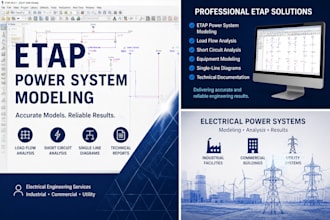model your electrical power system in etap