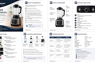 write and design product manual, user manual, step by step instructional manual